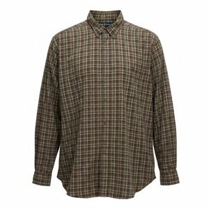 Ralph Lauren Classic Fit Plaid Button Down Shirt Men's 4XB Long Sleeve